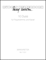 10 Duos for Female Voice and Piano Vocal Solo & Collections sheet music cover